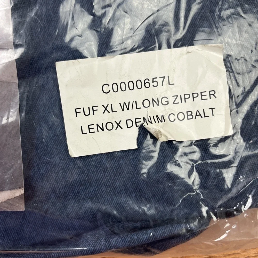 Big Joe FUF XL with Long Zipper, Lenox Denim Cobalt NEW C0000657L